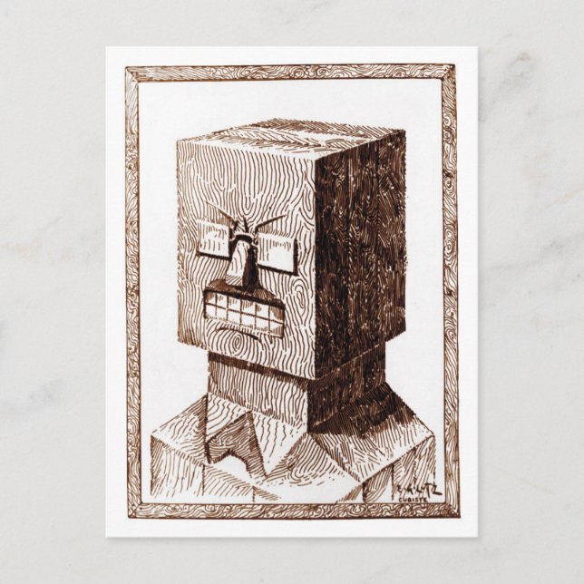A Smiling Blockhead Postcard (Front)