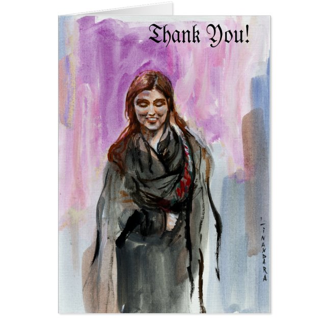 A Smiling Girl in Black (Front)