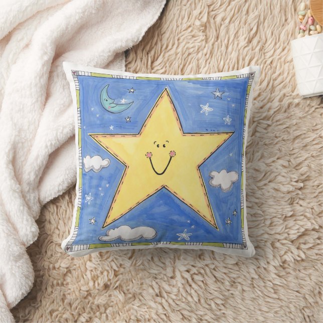 A Smiling Star Cushion (Blanket)
