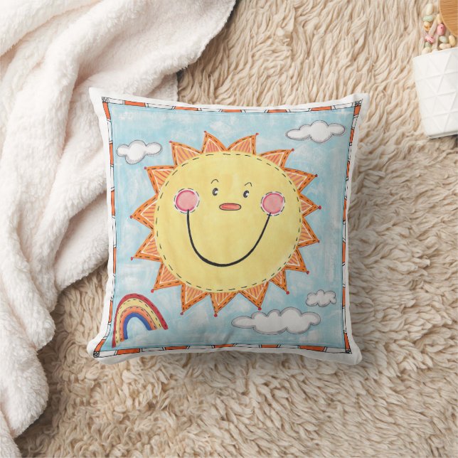 A Smiling Sun Cushion (Blanket)