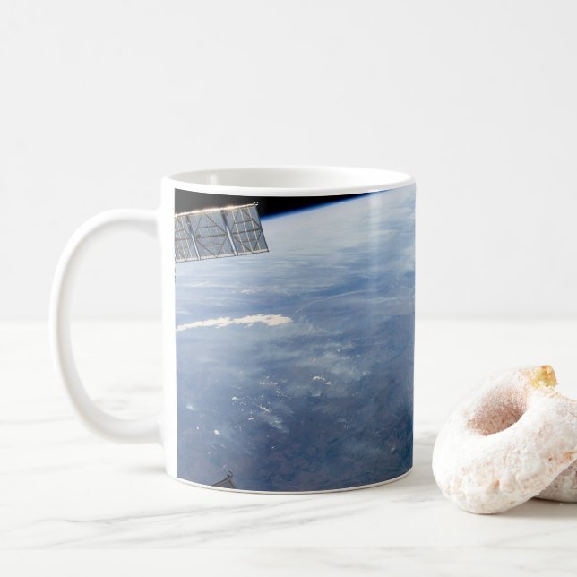 A Smoke Pall Over Tropical Southern Africa. Coffee Mug (With Donut)