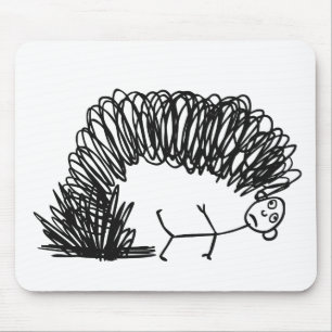 A smokey drawing mouse mat