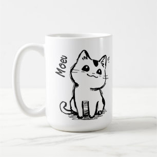 A sneaky cat 01 coffee mug