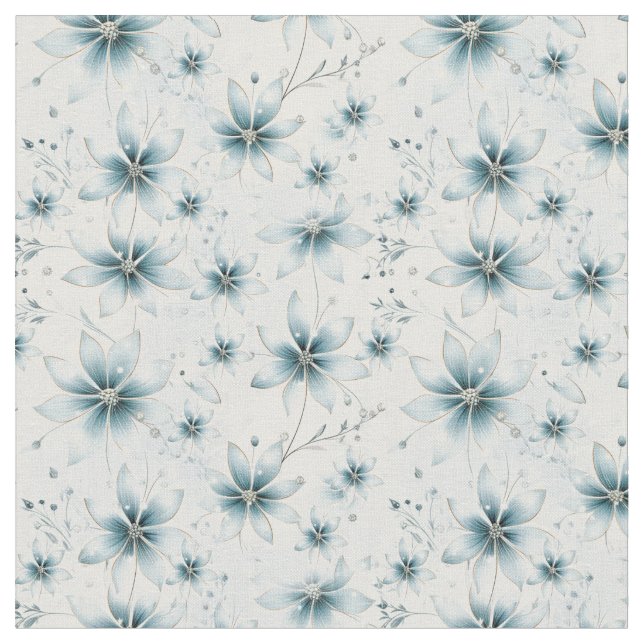 A snowflake winter event decor fabric (Close Up)