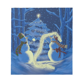 A Snowman Christmas Notepad
