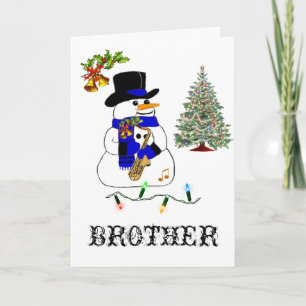 A Snowman's Christmas Holiday Card