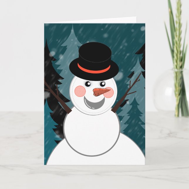 A snowman's life card (Front)