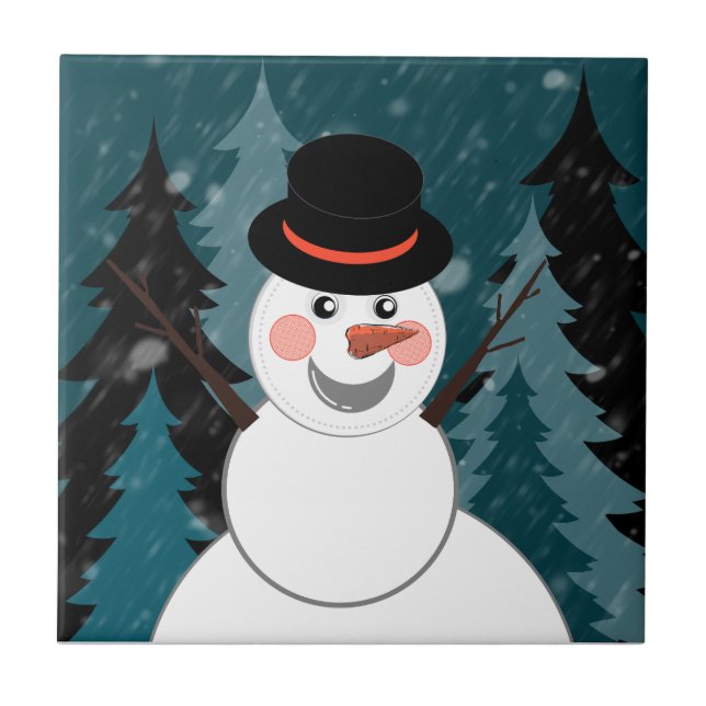 A snowman's life tile (Front)