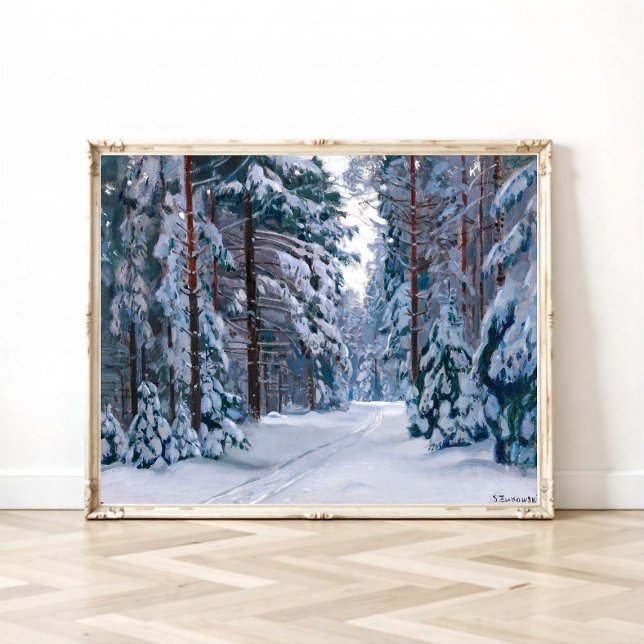 A Snowy Path in the Forest Poster (Creator Uploaded)