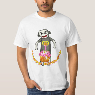 A Sock Monkey Birthday  t-shirt