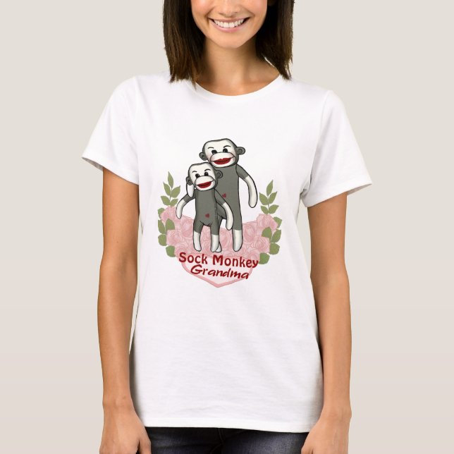 A Sock Monkey Grandma T-Shirt (Front)