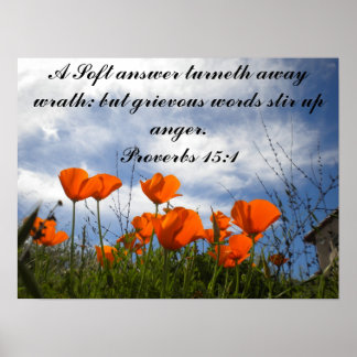 A Soft answer turneth away wrath... Poster