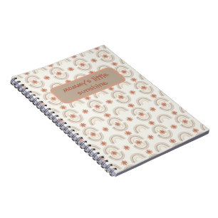 A soft, boho-inspired baby design notebook
