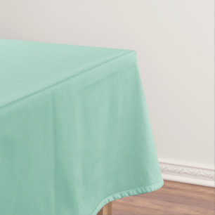 A soft mint muted solid colour. tablecloth