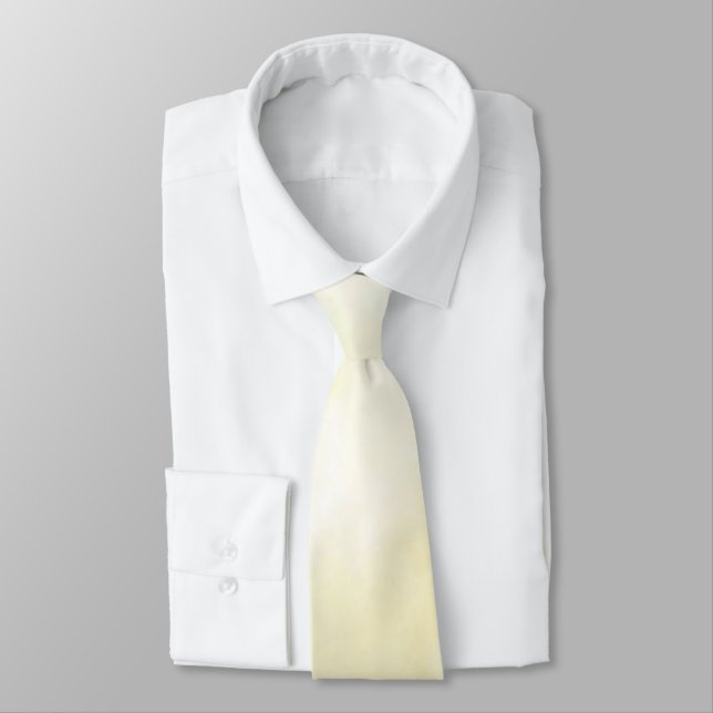 A soft pastel watercolor necktie featuring light  (Tied)