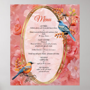 A soft, pinkish hue called Peach Fuzz Flowers Poster