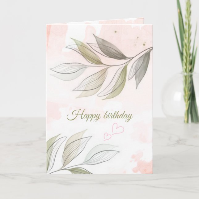A Soft Touch Birthday Card (Front)