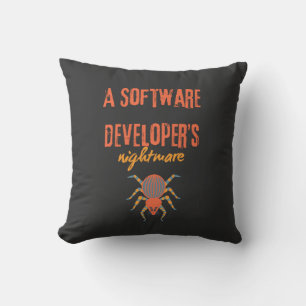 A software developers nightmare funny  cushion