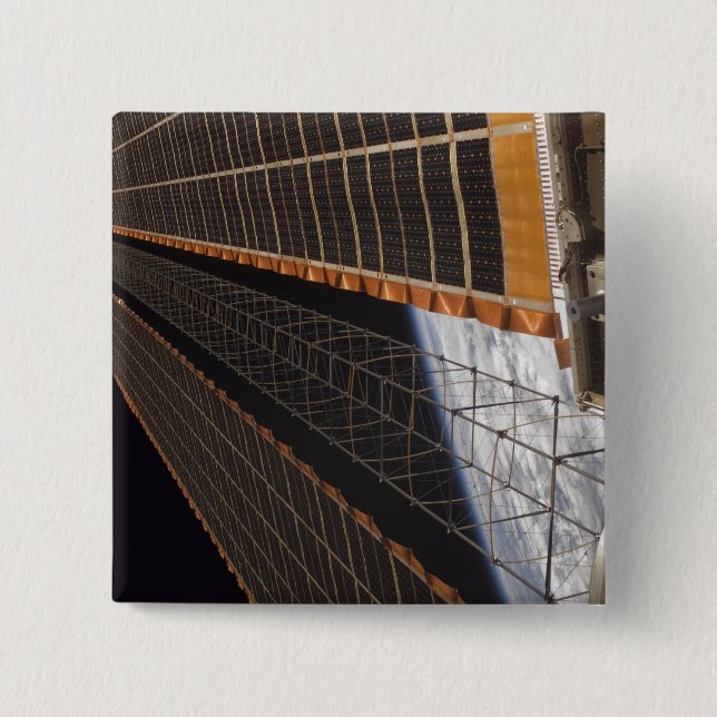 A solar array wing 15 cm square badge (Front)