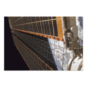 A solar array wing photo print