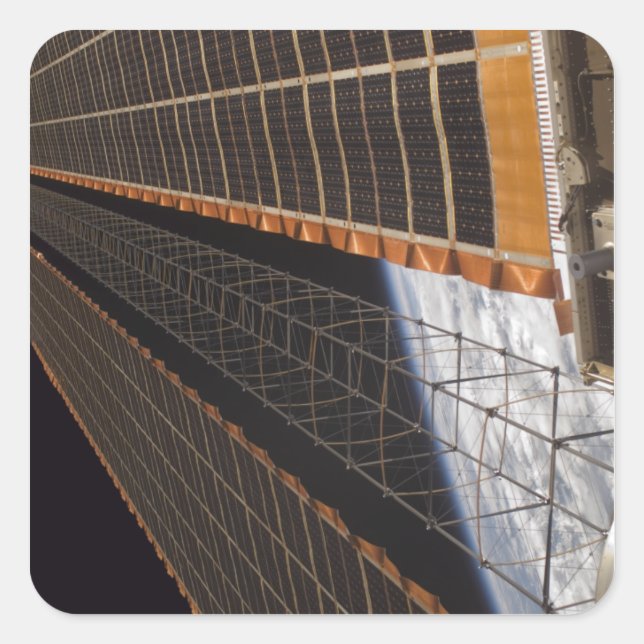 A solar array wing square sticker (Front)