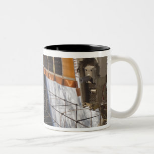 A solar array wing Two-Tone coffee mug