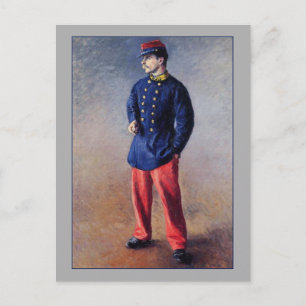 A Soldier by Gustave Caillebotte Fine Art Postcard