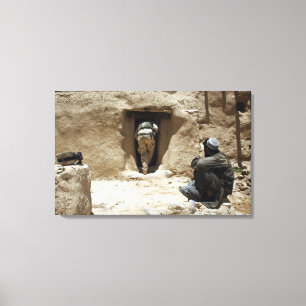 A soldier from the National Guard Canvas Print