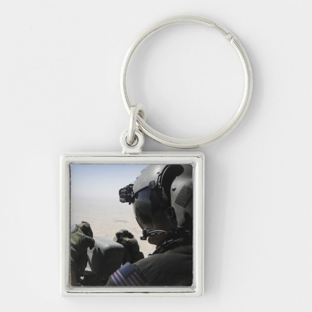 A soldier provides security key ring (Front)