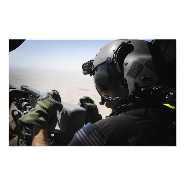 A soldier provides security photo print (Front)