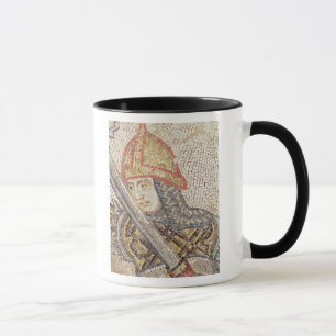 A soldier with a sword mug