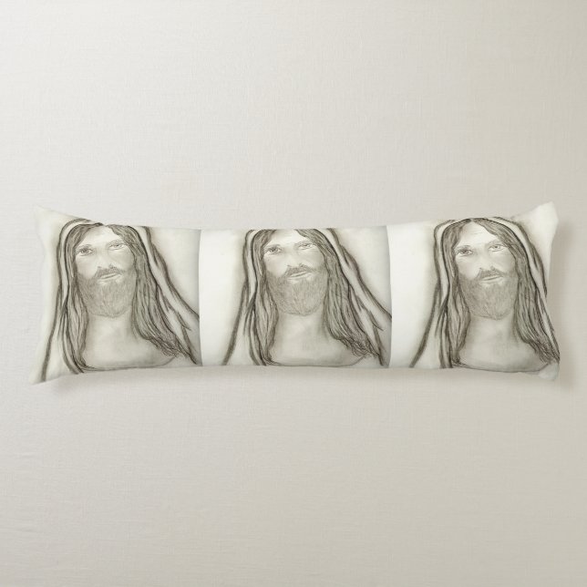 A Solemn Jesus Body Cushion (Front)