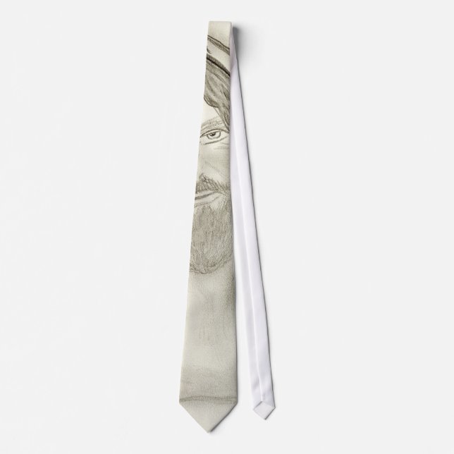 A Solemn Jesus Tie (Front)