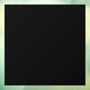 A solid black canvas with a subtle texture window cling