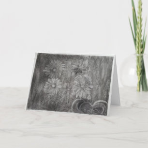 "A Sombre Gathering" Sympathy Card