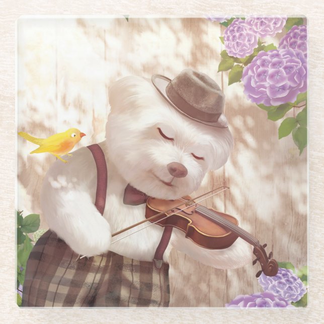 A Song for You Glass Coaster (Front)