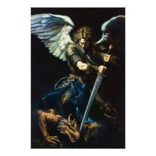 A Song of Steel and Scale   Angel vs Dragon Poster