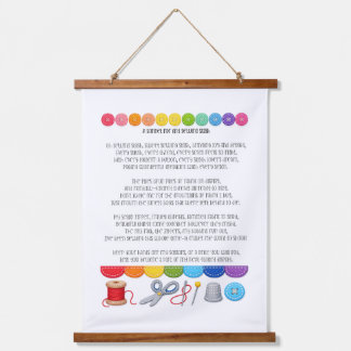 A Sonnet for my sewing stash - Funny craft gift Hanging Tapestry