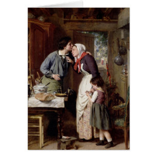 A Son's Devotion, 1868 (oil on canvas)