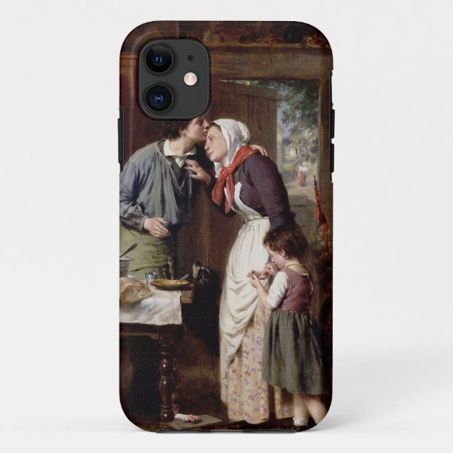 A Son's Devotion, 1868 (oil on canvas) Case-Mate iPhone Case (Back)