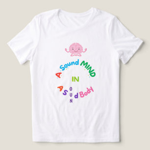 A Sound Mind in a Sound Body Cute Brain Meditation Tri-Blend Shirt