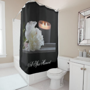 A Spa Moment Shower Curtain