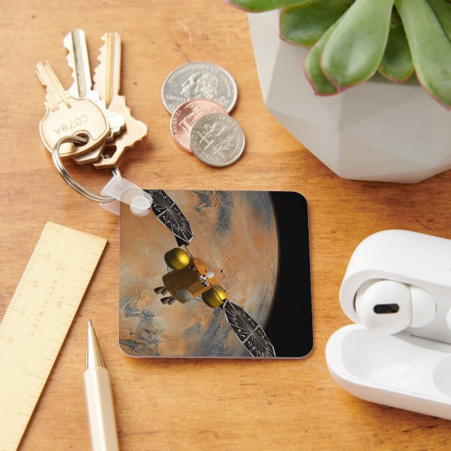 A Spacecraft Orbiting Mars. Key Ring (Desk)
