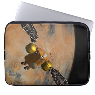 A Spacecraft Orbiting Mars. Laptop Sleeve