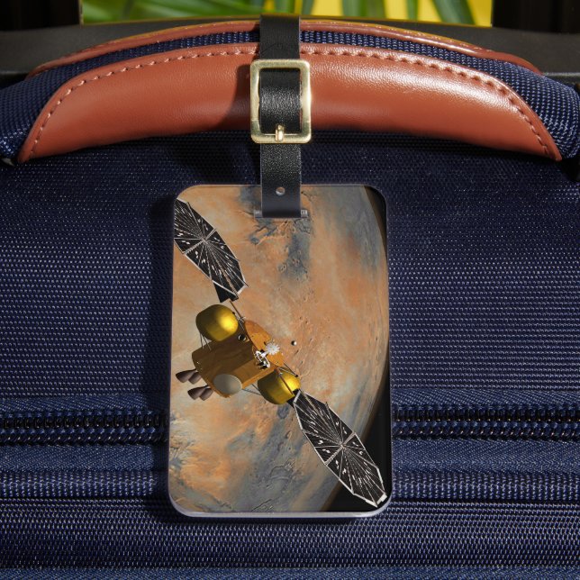 A Spacecraft Orbiting Mars. Luggage Tag (Front Insitu 2)