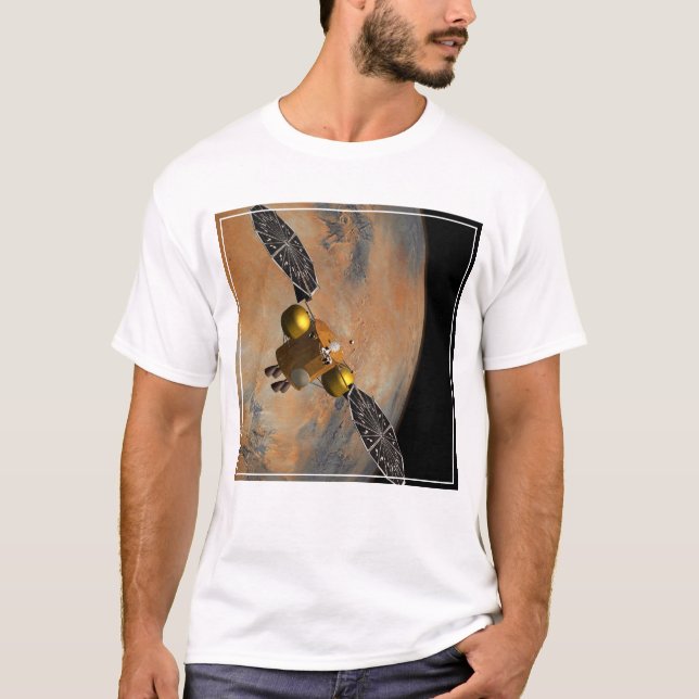 A Spacecraft Orbiting Mars. T-Shirt (Front)