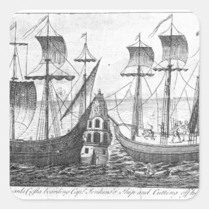 A Spanish 'Guarda Costa' Square Sticker