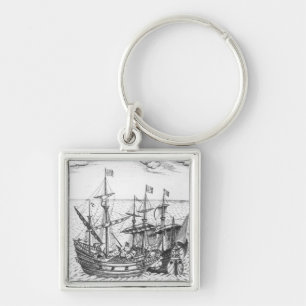 A Spanish Treasure Ship Key Ring