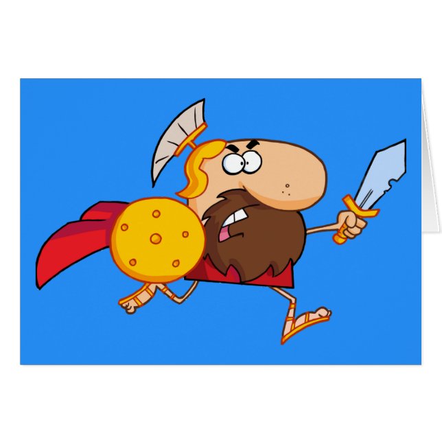 A Spartan warrior running (Front Horizontal)