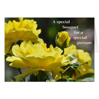 A Special Bouquet for a Special Person-Yellow Rose
